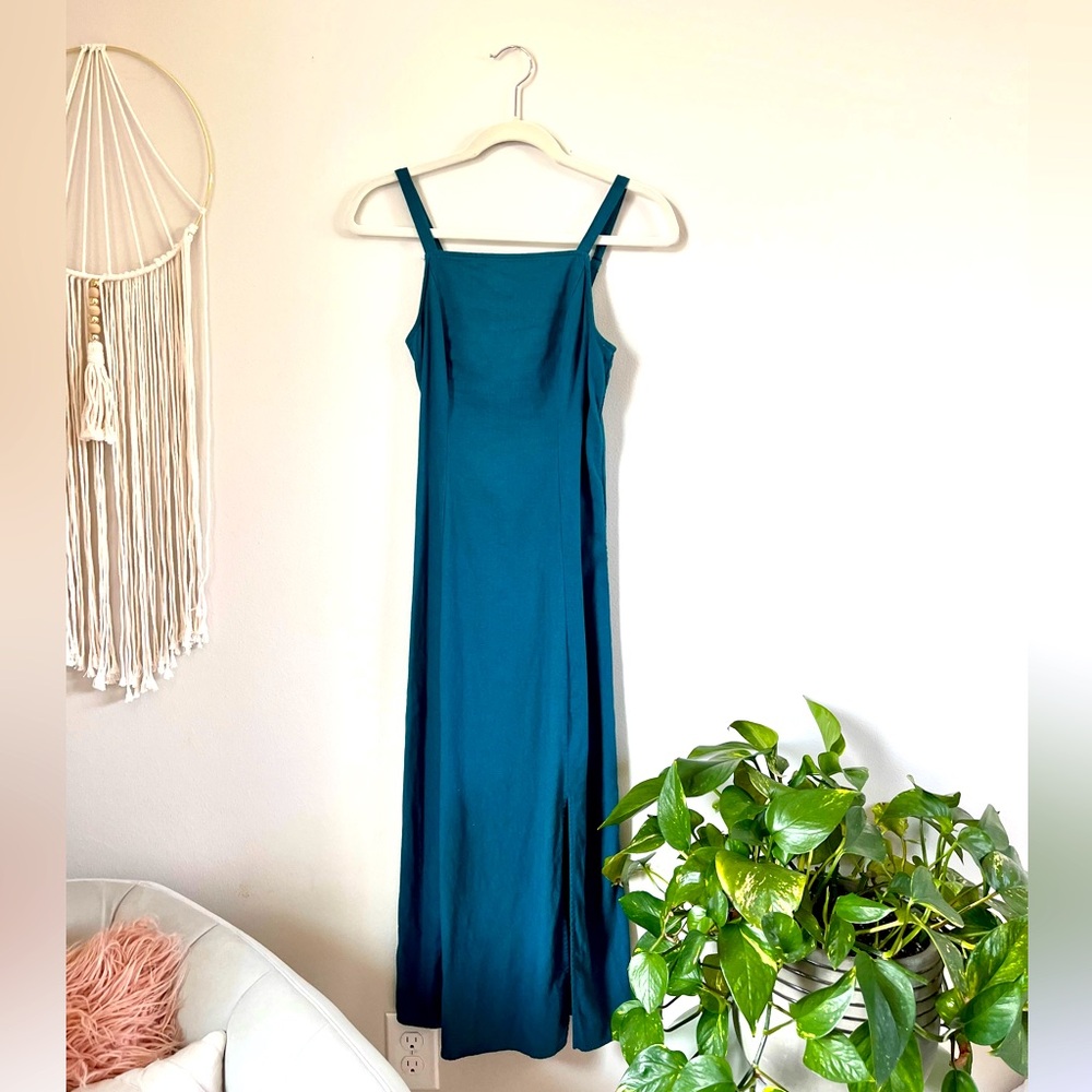 Old Navy Waist-Defined linen blend dress
